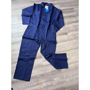 Saftech Utility FR Jumpsuit Long Sleeve Mens XL Navy Blue Full Suit A9